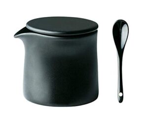 123arts multi ceramics sugar bowl seasoning pot storage cream jar with lid and spoon,5oz