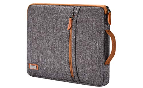 LONMEN 15.6 inch Laptop Sleeve Case Water-Resistant Notebook Handle Bag for Lenovo Flex 4/Yoga 720/Ideapad 330 321S Laptop/ThinkPad P1/HP Envy x360 15/ASUS ROG Zephyrus S/Dell Latitude 3590,Blue