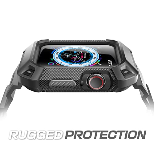 SUPCASE [Unicorn Beetle Pro] Designed for Apple Watch Series 8/7/6/SE/5/4 [45/44mm], Rugged Protective Case with Strap Bands (Black)