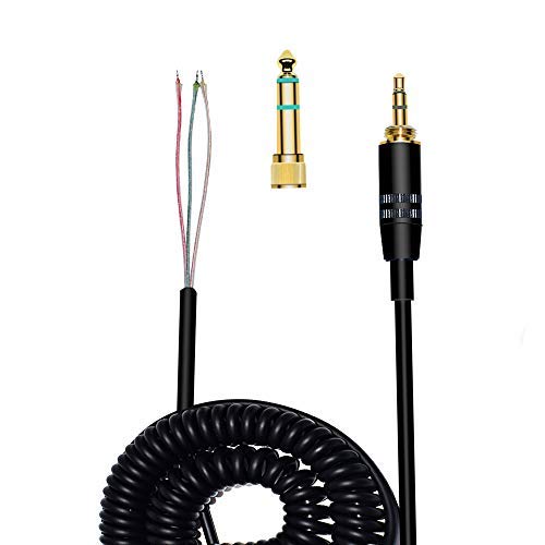 Saipomor Extension Spring Relief Coiled Cable for Sony MDR-7506 MDR-V6 V600 V700 V900 ATH-M50 Headphones