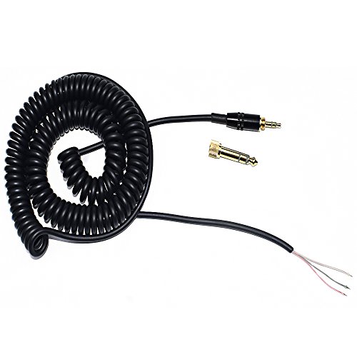 Saipomor Extension Spring Relief Coiled Cable for Sony MDR-7506 MDR-V6 V600 V700 V900 ATH-M50 Headphones