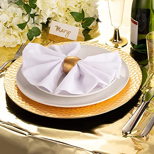 Juvale 3 Pack Gold Plastic Tablecloths for Rectangle Tables, Disposable Table Covers for Wedding, Birthday, Baby Shower (54 x 108 in)