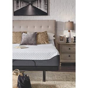 Signature Design by Ashley 12 Inch Elite Plush Mattress, Green Tea & Charcoal Infused Gel Memory Foam, Queen