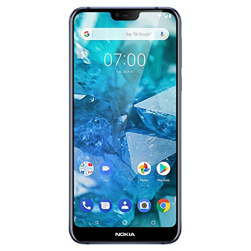 Nokia 7.1 - Android 9.0 Pie - 64 GB - Dual Camera - Dual SIM Unlocked Smartphone (Verizon/AT&T/T-Mobile/MetroPCS/Cricket/H2O) - 5.84" FHD+ HDR Screen - Blue - U.S. Warranty