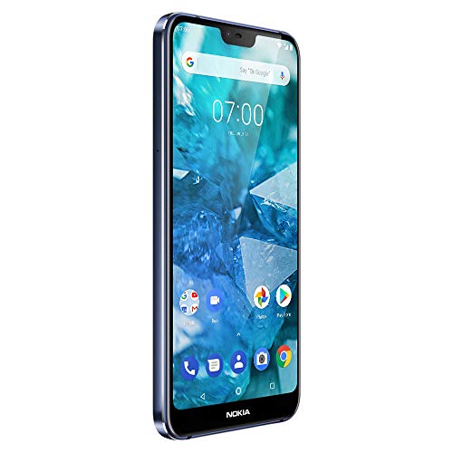 Nokia 7.1 - Android 9.0 Pie - 64 GB - Dual Camera - Dual SIM Unlocked Smartphone (Verizon/AT&T/T-Mobile/MetroPCS/Cricket/H2O) - 5.84" FHD+ HDR Screen - Blue - U.S. Warranty