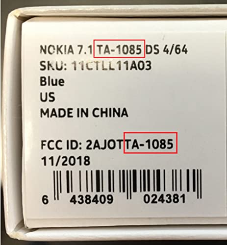 Nokia 7.1 - Android 9.0 Pie - 64 GB - Dual Camera - Dual SIM Unlocked Smartphone (Verizon/AT&T/T-Mobile/MetroPCS/Cricket/H2O) - 5.84" FHD+ HDR Screen - Blue - U.S. Warranty