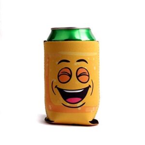 Amazing Drinkers - 10 pack funny quotes & cartoons Extra Thick yellow Neoprene Beer & beverage 12 OZ Can Sleeve Covers - Fully stitched, Trendy & Awesome for Gift or Hosting Item # 10C-YFC