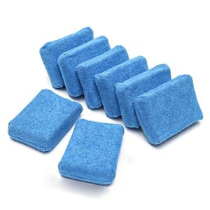 detailer's garage mic_292_08 premium grade microfiber applicators, blue (pack of 8)