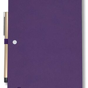 YRL Best A5 Hardcover Notebook Journal with Pen Loop, College Ruled/Lined, 5.7x8.3", 192 Numbered Pages of Premium Thick Paper, Fine PU Leather, Sewn Bound, Elastic Closure, Lays Flat, Purple