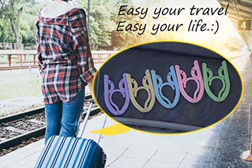 20 Pcs Portable Folding Travel Clothes Hangers, Foldable Clothes Drying Rack for Travel