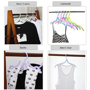 20 Pcs Portable Folding Travel Clothes Hangers, Foldable Clothes Drying Rack for Travel