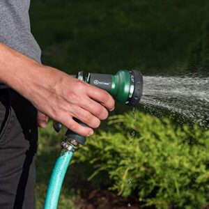 AUTOMAN-Garden-Hose-Nozzle,ABS Water Spray Nozzle with Heavy Duty 7 Adjustable Watering Patterns,Slip Resistant for Watering Plants,Lawn& Garden,Washing Cars,Cleaning,Showering Pets & Outdoor Fun.