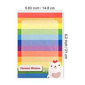 Creammuffin Stationary 8.2 x 5.83 Inches 30 pcs Cute Lovely Kawaii Special Design Artoon Animal Design Writing Letter Paper Stationary Paper (White, Kawaii)