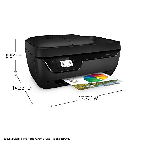 HP OfficeJet 3830 All-in-One Wireless Printer with Mobile Printing, HP Instant Ink & Amazon Dash Replenishment Ready (K7V40A) (Renewed)