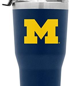 Simple Modern Officially Licensed Collegiate Michigan Wolverines Tumbler with Straw and Flip Lid | Insulated Stainless Steel 30oz Thermos | Cruiser Collection | University of Michigan