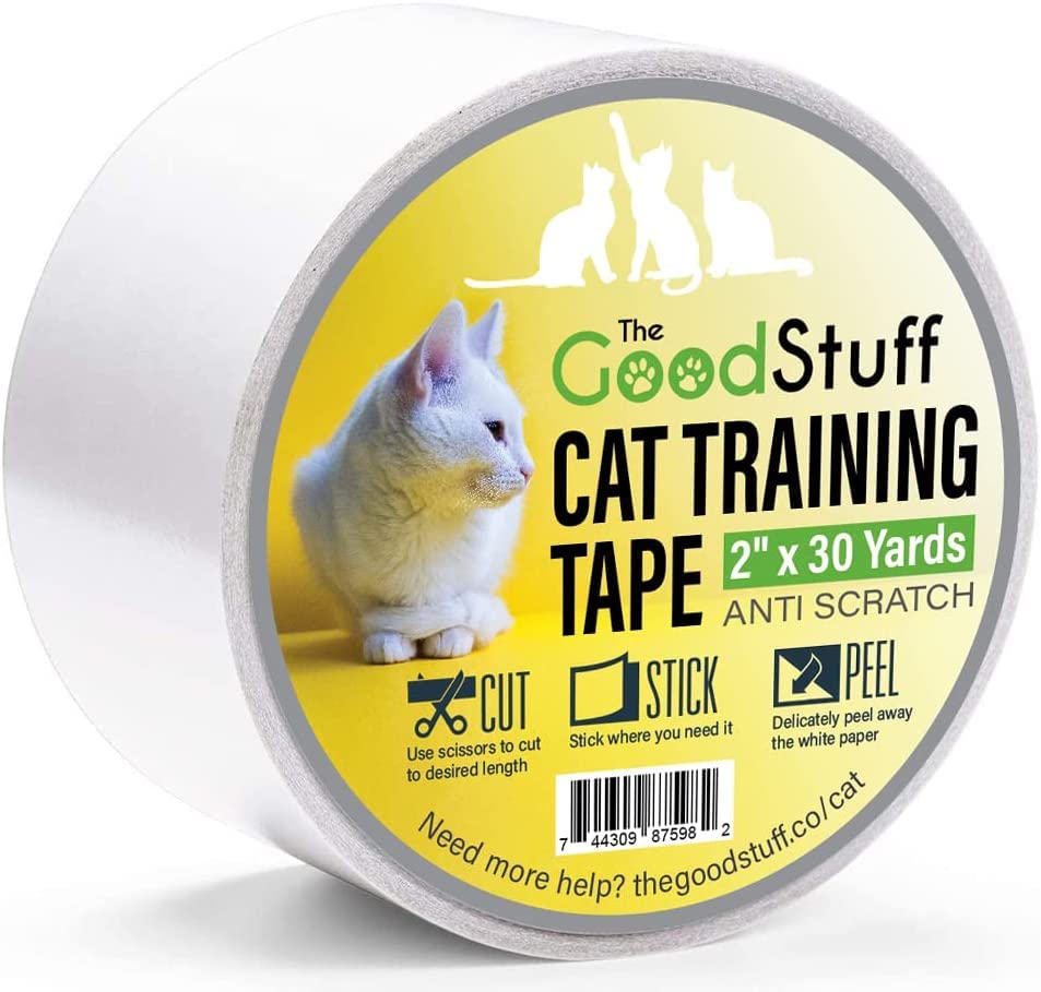 Anti Scratch Furniture Protector Tape - Cat Tape Couch Protector for Cats - Forget Cat Repellent Spray for Furniture, Cat Scratch Tape is The Odor Free Cat Scratch Deterrent for Furniture