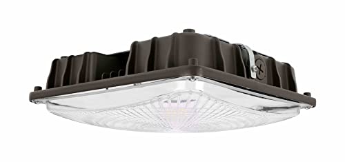 GKOLED 27W Super Bright LED Canopy Light, 3800Lumens, 5000K Daylight White, 100W PSMH Replaces, Dark Bronze Finish, UL Listed, Ideal for Indoor and Outdoor Applications