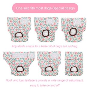 CuteBone Dog Diapers Female Small 3 Pack Reusable Puppy Period Diapers for Heat Cycle D14S