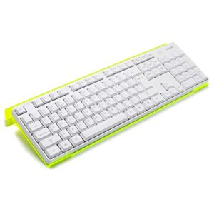 Richboom Epoptic Green Acrylic Tilted Computer Keyboard Holder for Easy Ergonomic Typing, Keyboard Stand for Office, Home, School, Fluorescent Green