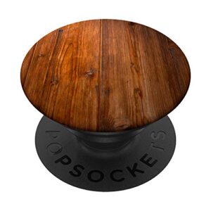 vintage wood grain pattern popsockets popgrip: swappable grip for phones & tablets