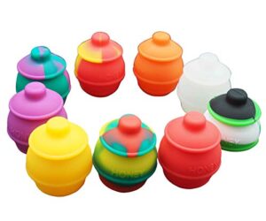 gentcy 35ml 3p silicone containers jars honey pots multi use