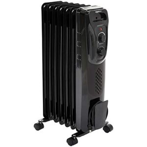 amazon basics indoor portable radiator heater - black