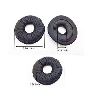 Reki Premium Ear Pads Compatible with Plantronic 60425-01 Leatherette Ear Cushion for H91N H101N HW111N HW121N (1 Pack)