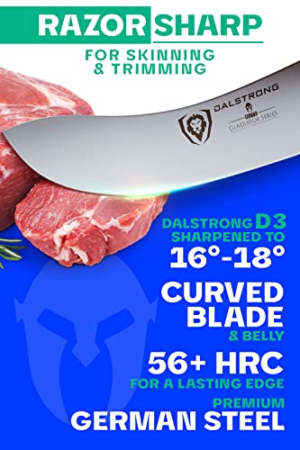 Dalstrong Skinning & Boning Knife - 5.5" - Gladiator Series Elite - Forged German High-Carbon Steel - w/Sheath - NSF Certified
