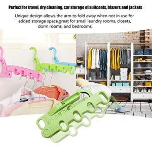 ezcoco Plastic Multi-Function Hangers,Drying Rack,Suit Hangers,Travel Hangers（Pink&Blue&Green）- Pink