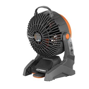 RIDGID 18 volt gen5x portable hybrid job site fan R860720 + R840087 battery & R840095 charger