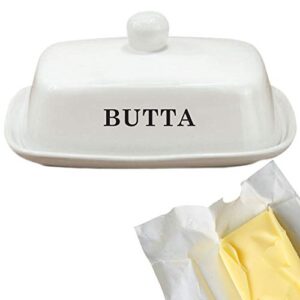 Butter Dish with Lid | Perfect Gift for Cooks | LARGE - Fits Block of Butter or 2 Sticks