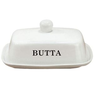 butter dish with lid | perfect gift for cooks | large - fits block of butter or 2 sticks
