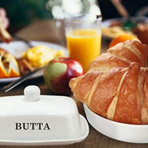 Butter Dish with Lid | Perfect Gift for Cooks | LARGE - Fits Block of Butter or 2 Sticks