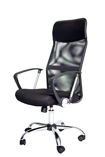 Bulk Continental High Back Desk Chair Executive Rolling Swivel Height Adjustable Mesh Task Chair