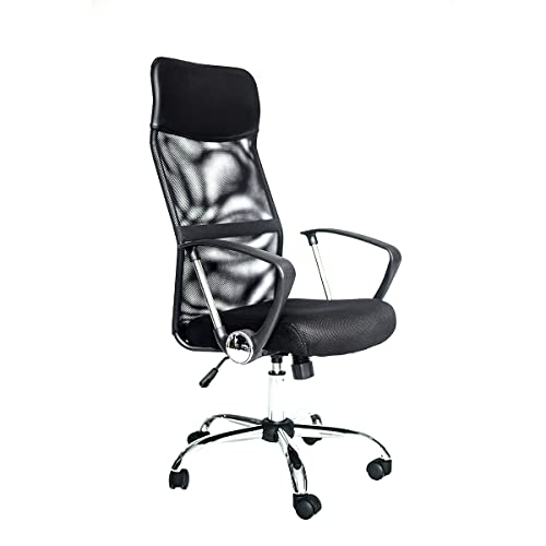 Bulk Continental High Back Desk Chair Executive Rolling Swivel Height Adjustable Mesh Task Chair