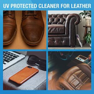 MiracleWipes for Leather Cleaning & Conditioning, Vehicle, Furniture, Shoes, Jacket, Interior, Upholstery, Cleans, Protects, and Moisturizes Leather, Prevent Fading and Cracking - 30 Count