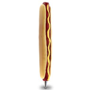 Planet Pens Hotdog Novelty Pen - Cool, Fun, Unique Kids & Adults Office Supplies Ballpoint Pen, Colorful Fast Food Writing Pen Instrument For School and Office