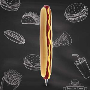 Planet Pens Hotdog Novelty Pen - Cool, Fun, Unique Kids & Adults Office Supplies Ballpoint Pen, Colorful Fast Food Writing Pen Instrument For School and Office