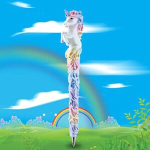 Planet Pens Sparkle Tail Unicorn Novelty Pen - Cute, Unique Kids & Adults Office Supply Ballpoint Pen Fairy Tale Fantasy Writing Pen Instrument For School & Office Desk Decor