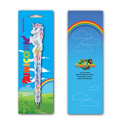 Planet Pens Sparkle Tail Unicorn Novelty Pen - Cute, Unique Kids & Adults Office Supply Ballpoint Pen Fairy Tale Fantasy Writing Pen Instrument For School & Office Desk Decor