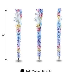 Planet Pens Sparkle Tail Unicorn Novelty Pen - Cute, Unique Kids & Adults Office Supply Ballpoint Pen Fairy Tale Fantasy Writing Pen Instrument For School & Office Desk Decor