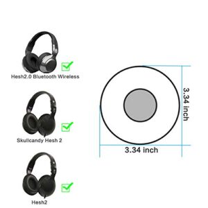 Learsoon Replacement Earpads Compatible with Skullcandy Hesh Hesh 2 Headphones (Black)