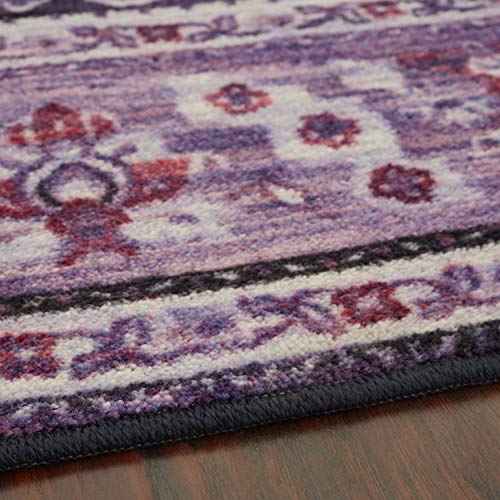 Mohawk Home Prismatic Marshall Purple Floral Ornamental (5' X 8') Area Rug