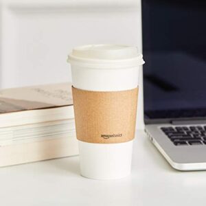 Amazon Basics Compostable Hot Paper Cup, 16 oz, 500 Count, White