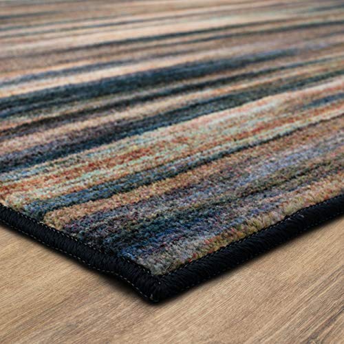 Mohawk Home Kearney Navy Area Rug, 5'x8', Tan