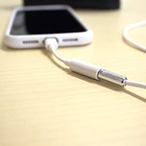 Dongle Dangler 3.5mm Headphone Jack Adapter - Works with iPhone -14/14 Pro/13/13 Pro/ 12/12 Pro Max/ 11/11 Pro/ 11 Pro Max/XS/XS Max/XR/X/ 8/8 Plus/ 7/7 Plus - MFi Certified Adapter (Cable-1 Pack)