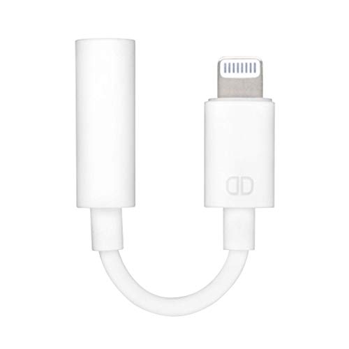 Dongle Dangler 3.5mm Headphone Jack Adapter - Works with iPhone -14/14 Pro/13/13 Pro/ 12/12 Pro Max/ 11/11 Pro/ 11 Pro Max/XS/XS Max/XR/X/ 8/8 Plus/ 7/7 Plus - MFi Certified Adapter (Cable-1 Pack)