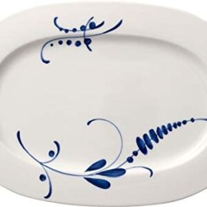 Villeroy & Boch Old Luxembourg Brindille Oval Platter, 13.25 in, White