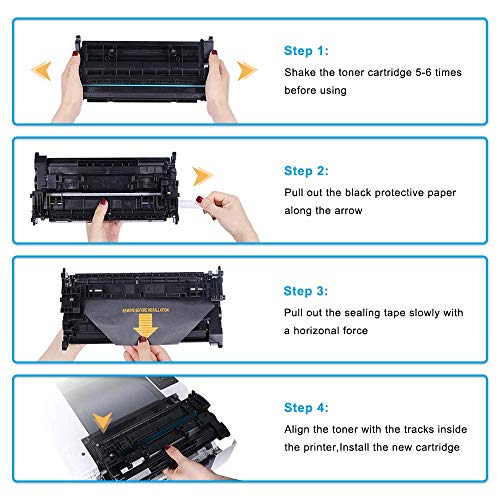 Cool Toner Compatible Toner Cartridge Replacement for HP 80X CF280X 80A CF280A Laserjet Pro 400 M401n MFP M425dn M401dne M401dn M401dw M425dw Laserjet Pro 400 Toner M401 M425 Printer (Black, 2-Pack)