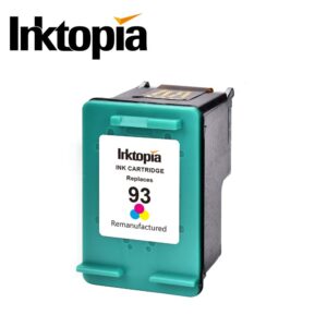 Inktopia Remanufactured Ink Cartridges Replacement for HP 92 and 93 C9513FN C9362WN C9361WN for HP Photosmart 7850 C3150 C3180 Deskjet 5440 5420 PSC 1510 2525 Printer (1 Black, 1 Tri-Color) 2 Pack